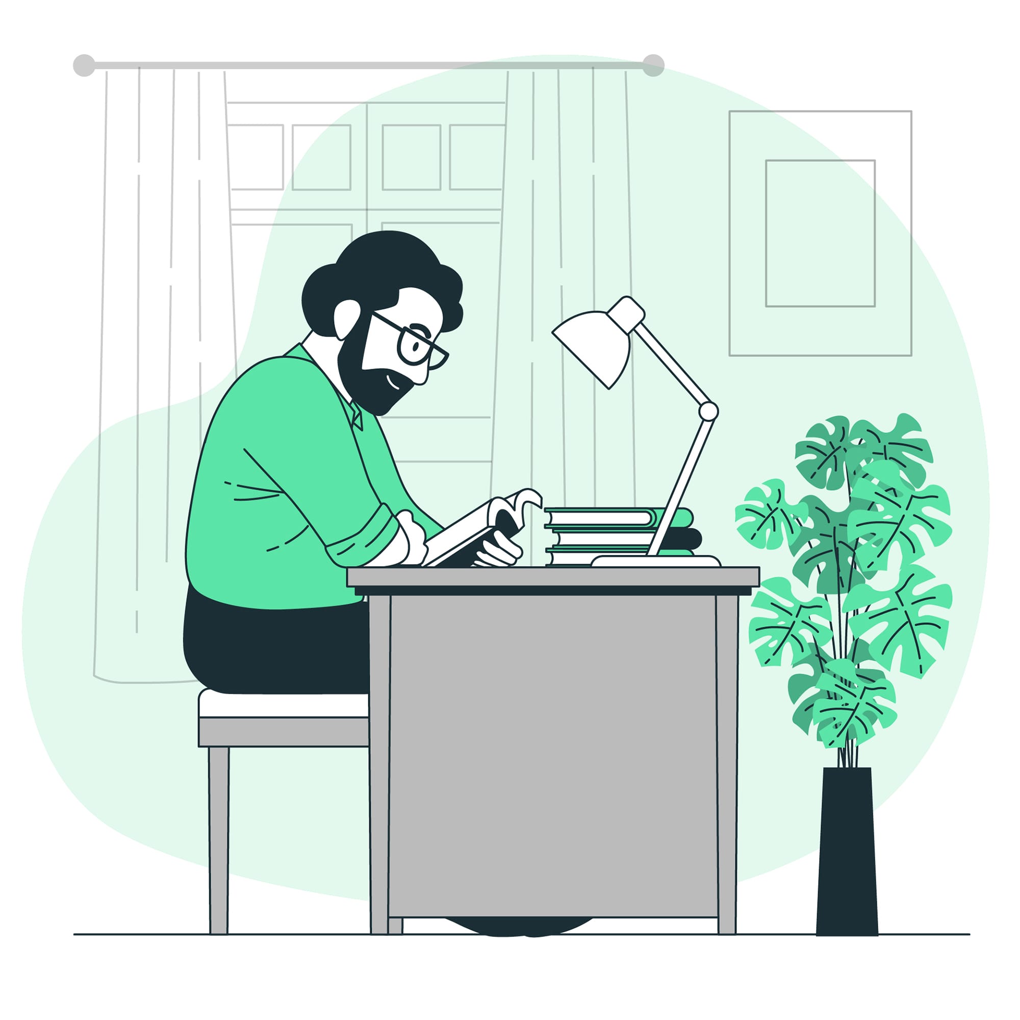 Man reading